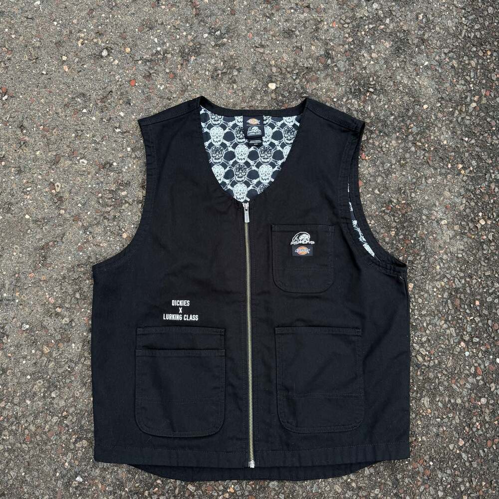 Dickies x Lurking Class by Sketchy Tank Black Canvas Work Vest